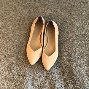 Rothy's The Point Flat in Ecru Size 10